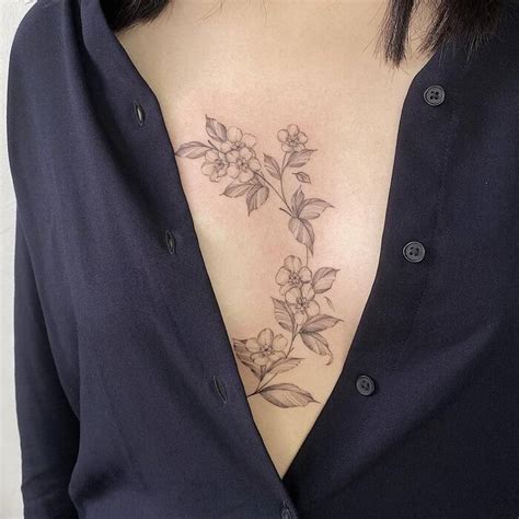 elegant sternum tattoos|871+ Sternum Tattoo Ideas in 2024